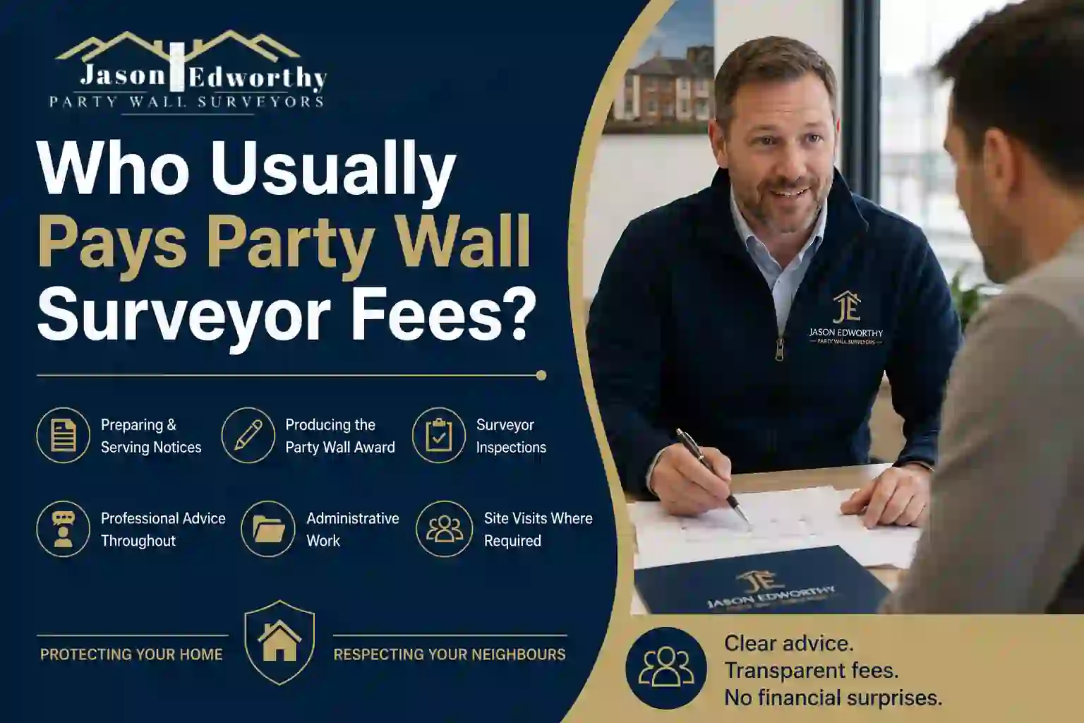 Who Usually Pays Party Wall Surveyor Fees Trowbridge?